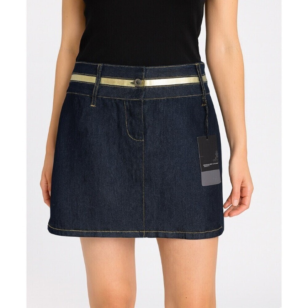 NEW Bisou Bisou Michele BohBot dark denim SZ 2 Dark wash NWT SZ 2 mini skirt